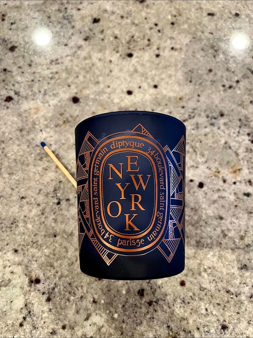 Empty Diptyque New York City Candle Vessel